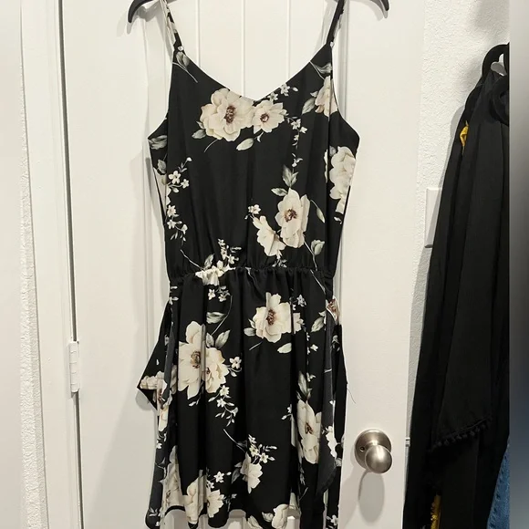 GRACE KARIN Women Floral Print Dress Spaghetti Strap V Neck Mini Dress Size S - Picture 3 of 10